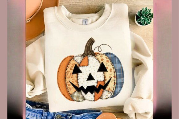 Embroidery Halloween Png Preppy Pumpkin