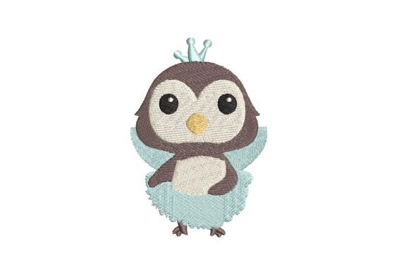 Fairy Penguin Embroidery Design