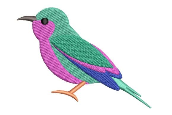 Fun Tropical Bird Embroidery Design