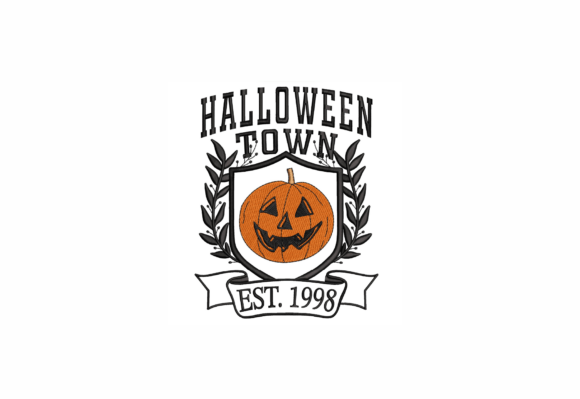 Halloween Town Machine Embroidery Design
