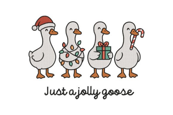 Just a Jolly Goose Embroidery