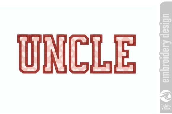 UNCLE Applique Embroidery Design